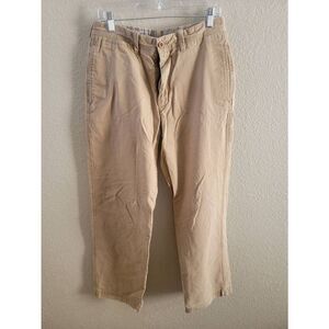 Timberland Mens Casual Flat Front Pants Straight Full Length Brown 32/32